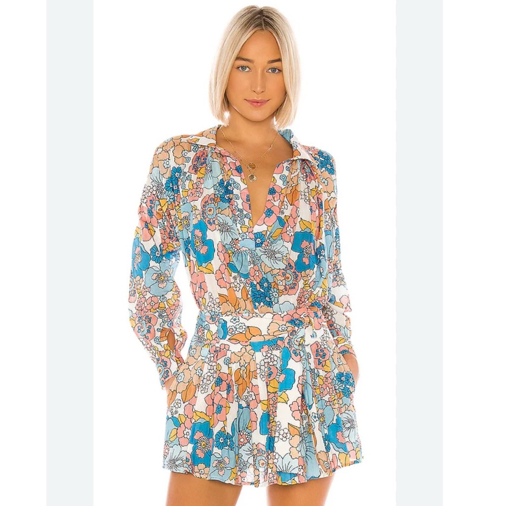 DODO BAR OR Valerie Blouse in Cream Flower